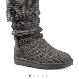 Ugg Classic Cardy Boot, grey, size 6